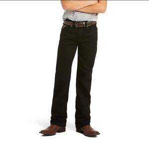 Ariat B5 Slim Boys Black Denim Jeans Size 14